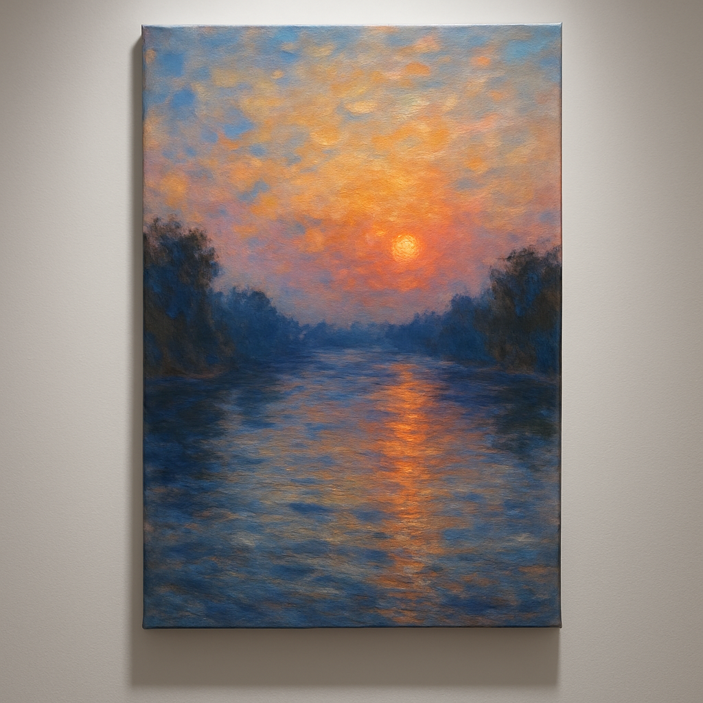 Crépuscule sur la Seine